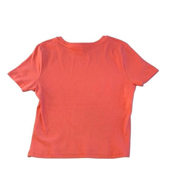 Derek Heart Women’s Cropped Short Sleeve Ribbed Top Shirt 2-Pack Size L - Picture 3 of 3